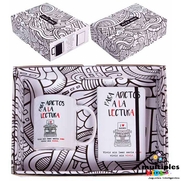 Kit de libreta con taza para los adictos a la lectura
