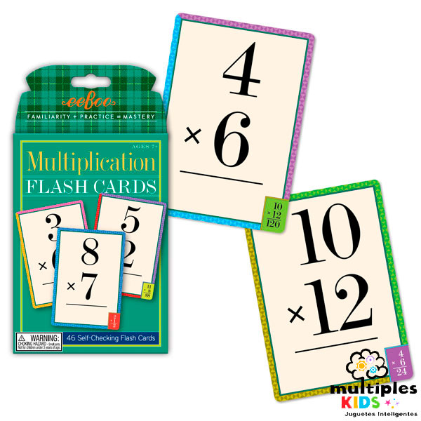 Cartas matemáticas multiplicaciones