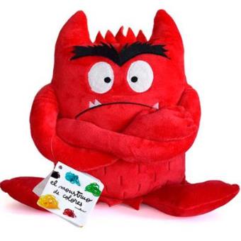 Peluche el monstruo de color Rojo