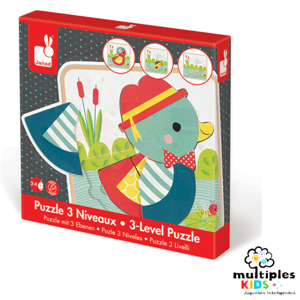 Puzle de patos 3 niveles