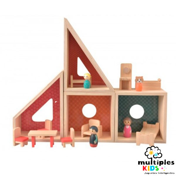 Casa móvil de muñecos