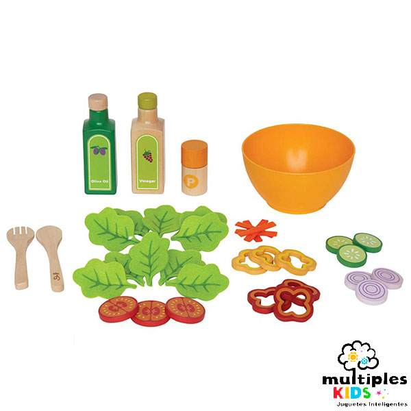 Set de ensalada de madera