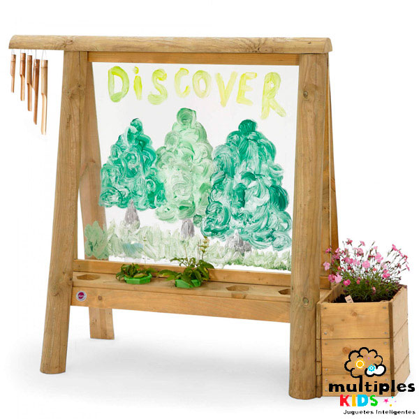 PIZARRA DE MADERA DISCOVERY CREA Y PINTA