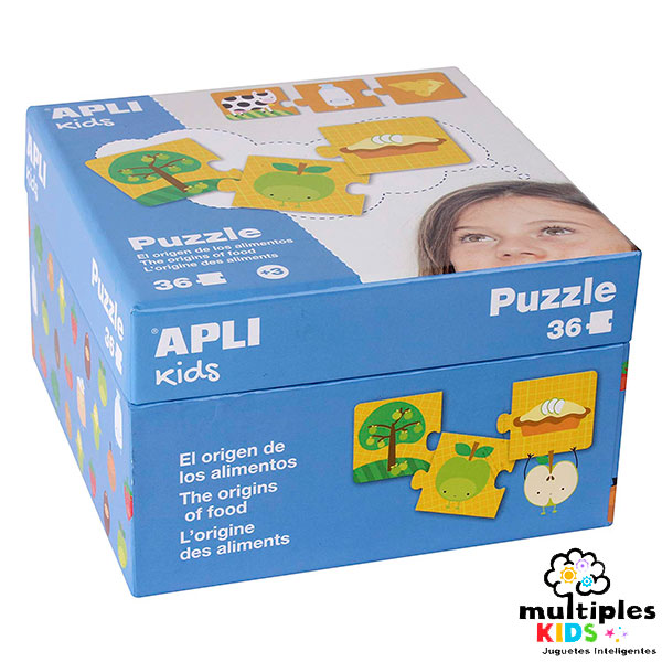 Puzzle Origen de los Alimentos Apli