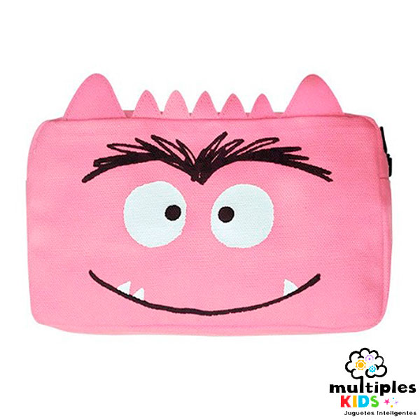 Estuche el monstruo de colores rosa