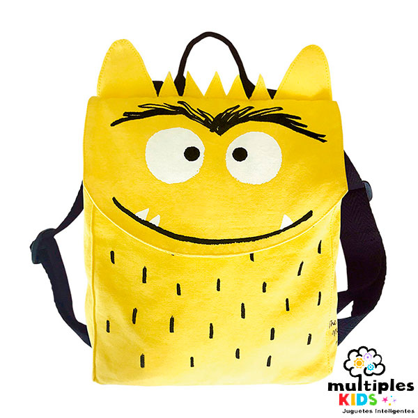 Mochila Monstruo de colores amarillo