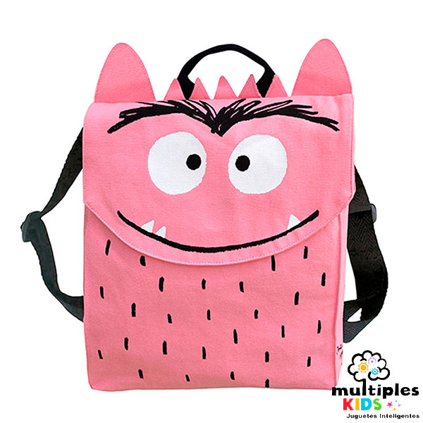 Mochila Monstruo de colores rosa