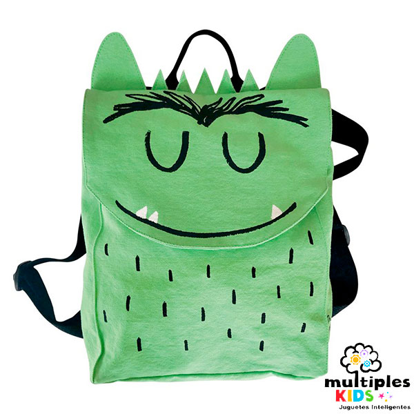 Mochila Monstruo de colores verde