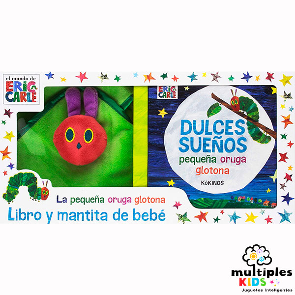 La pequeña oruga glotona libro y manta